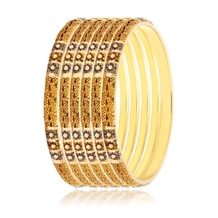 Golden Lattice Bangles