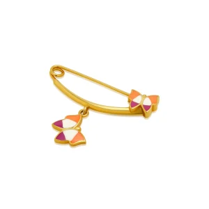 Pin in 21K gold