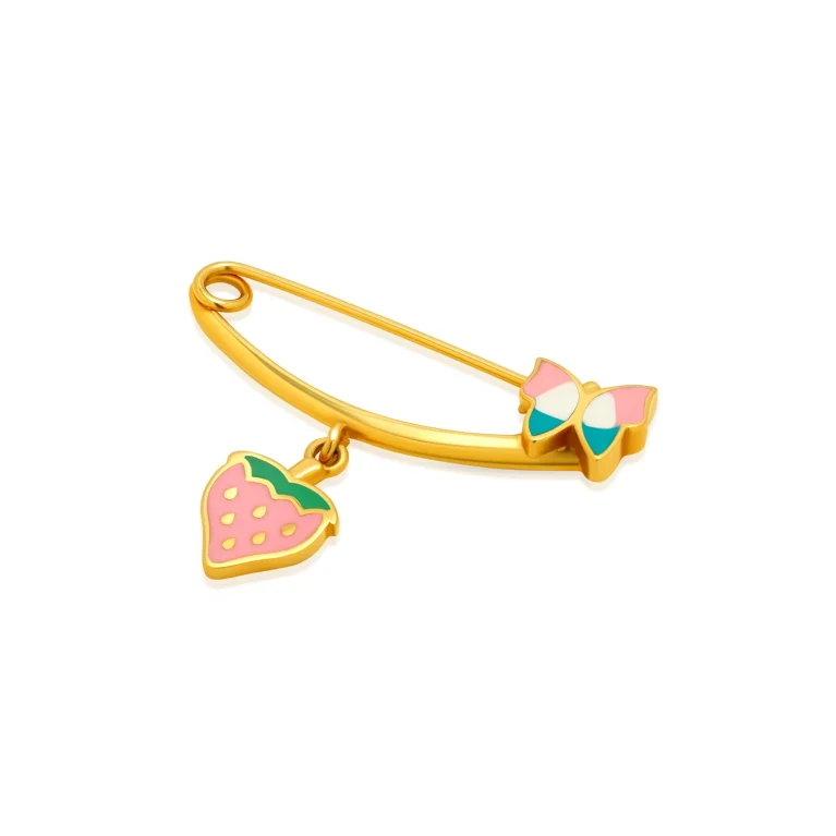 Playful Gold Pin