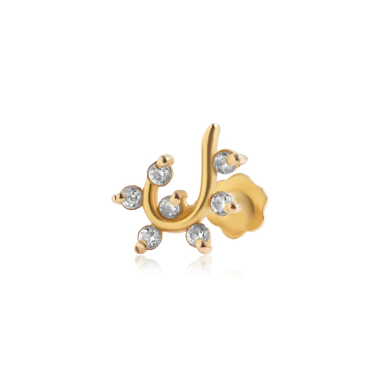 Elenor Leaf Nose Pin