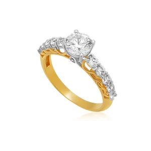 Diamond Style Ring in 21K gold