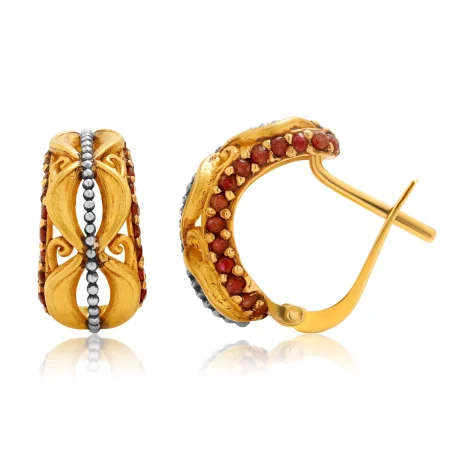 The Crimson Loop Earrings