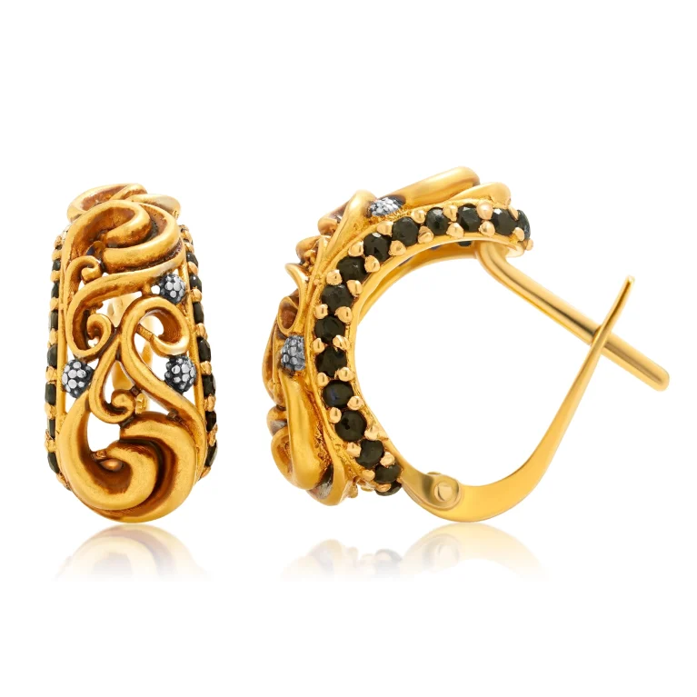 The Noir Swirl Earrings