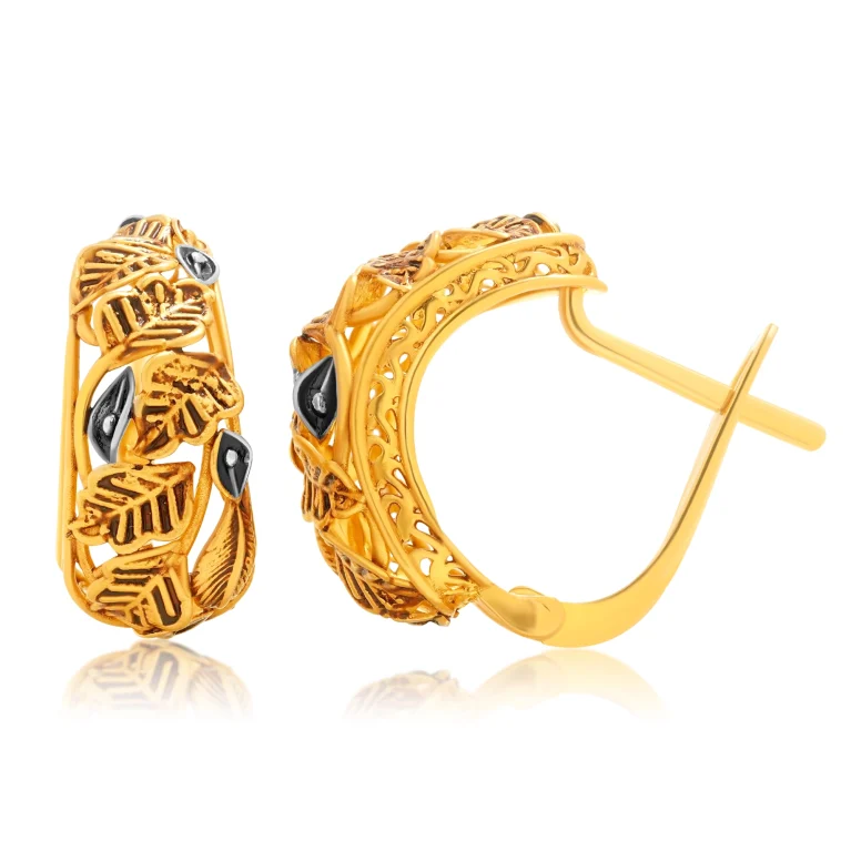 The Noir Leaf Earrings