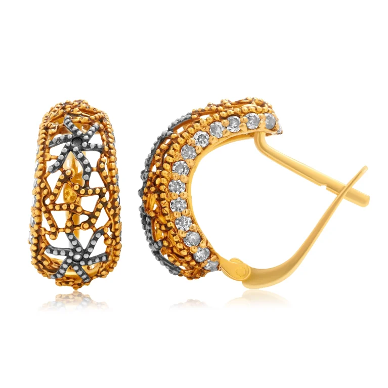 The Celestine Gold Earrings