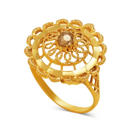 Golden Sunlace Ring
