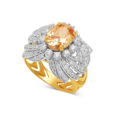 Celestine Flare Ring