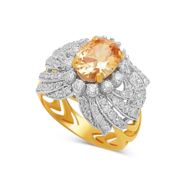 Celestine Flare Ring