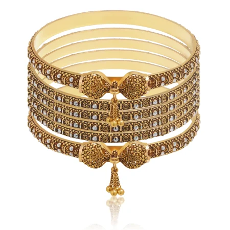 Royal Tassel Gold Bangles