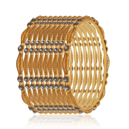 Classic Filigree Gold Bangles