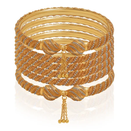 Antique Knot Gold Bangles
