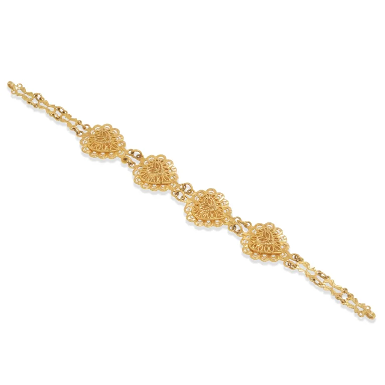 Petal Weave Gold Bracelet
