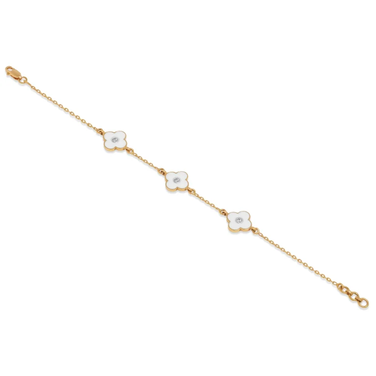 White Blossom Chain Bracelet