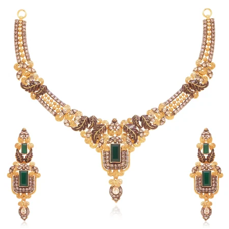 Royal Emerald Gold Set