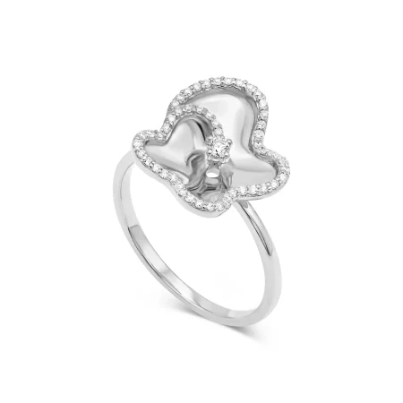 Petal Crest Diamond Ring