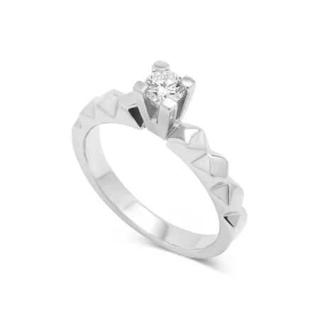 Prism Crown Diamond Ring