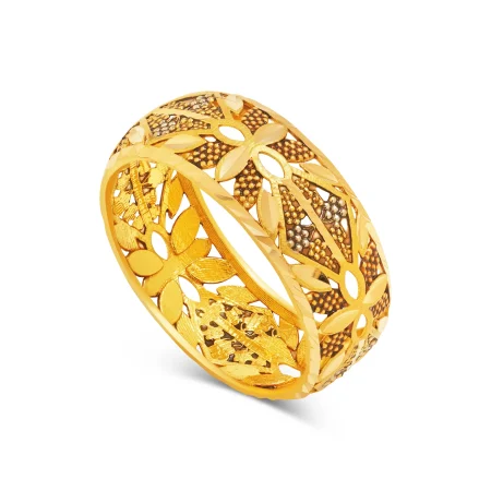 Emberleaf Blossom Ring