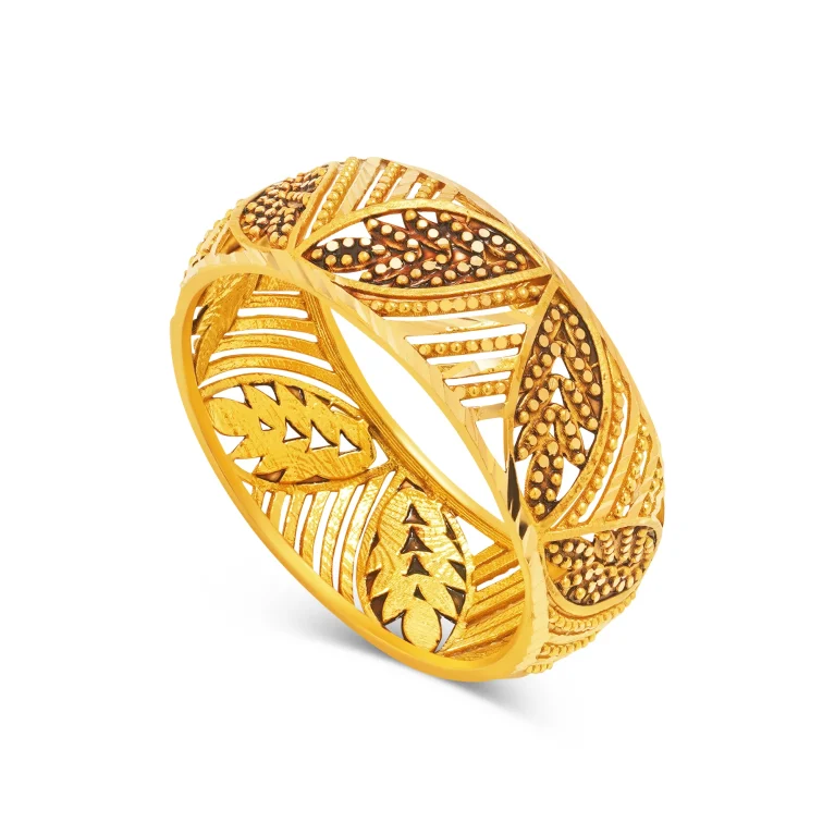 Golden FernLace Ring