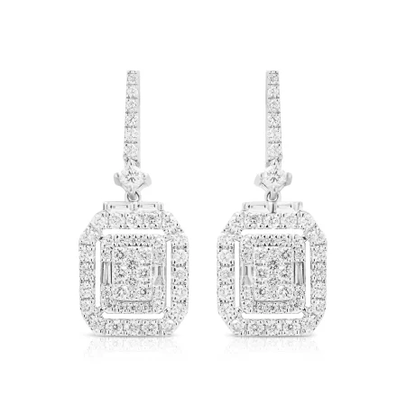 Square Halo Diamond Tops