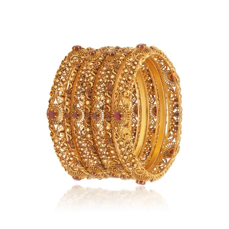 Medallion Bangle Set