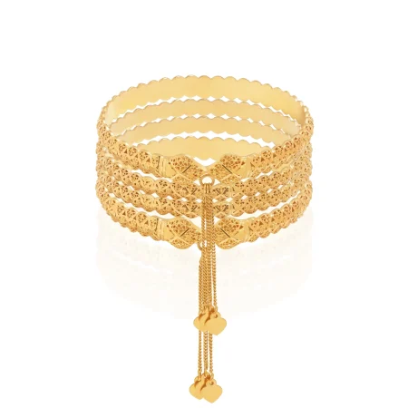 Golden Cascade Bangles