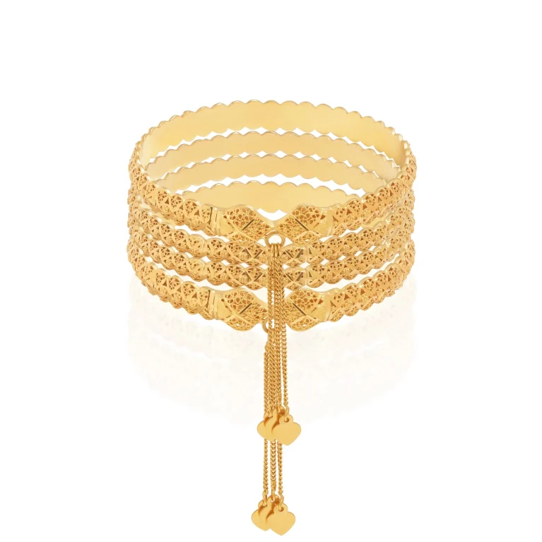 Golden Cascade Bangles