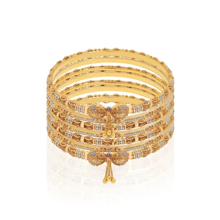 The Regal Tassel Bangle Set