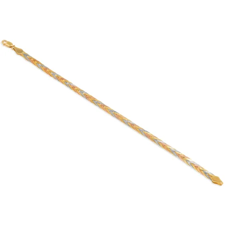 Trinity Weave Gold Bracelet