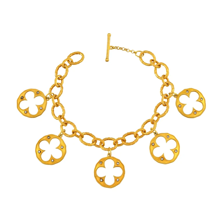 Clover Charm Gold Bracelet