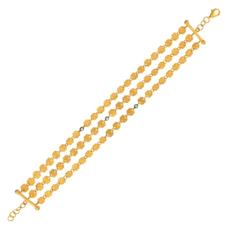 Layered Link Gold Bracelet