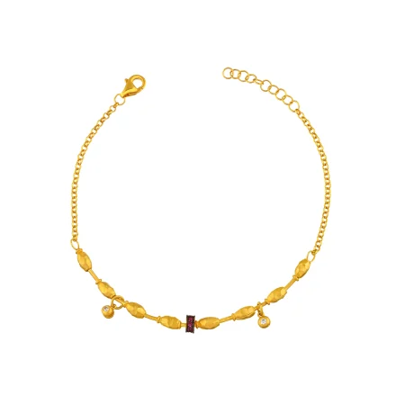 Scarlet Accent Gold Bracelet
