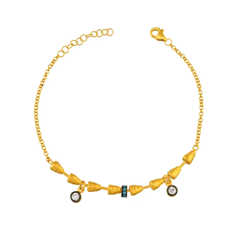 Subtle Charm Gold Bracelet