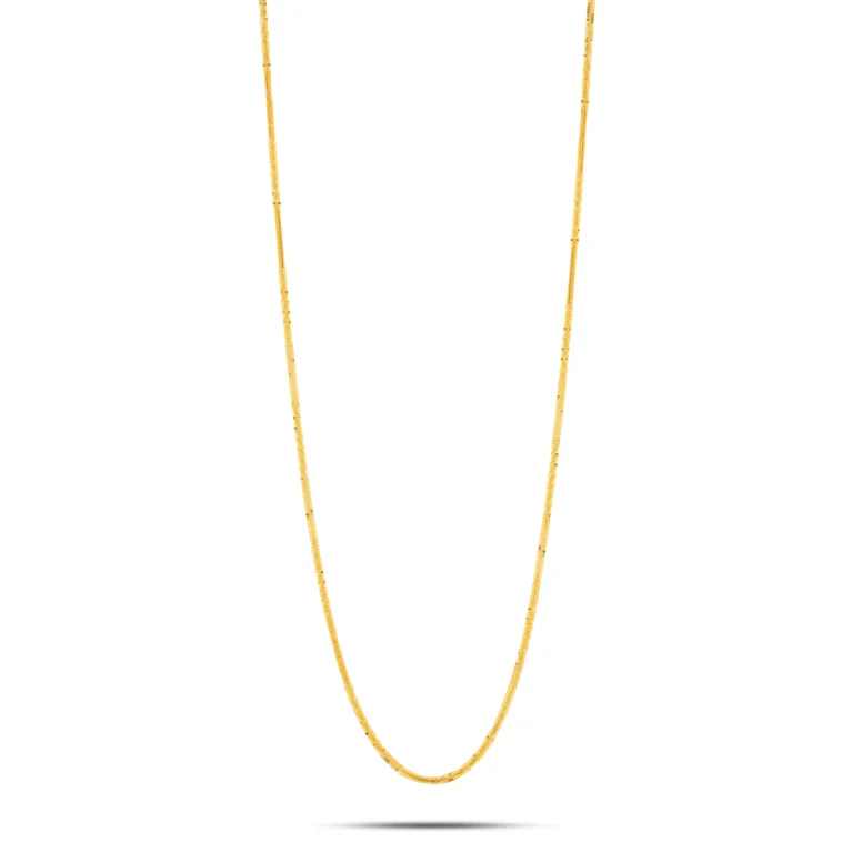 Textured Line Gold Chain