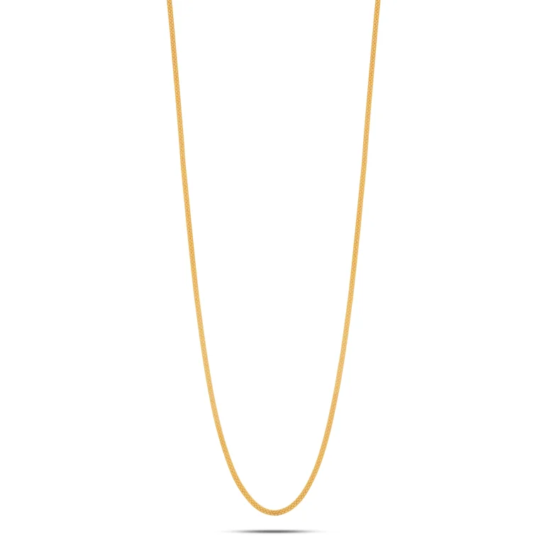 Sleek Mesh Gold Chain