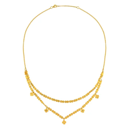 Floral Cascade Gold Chain