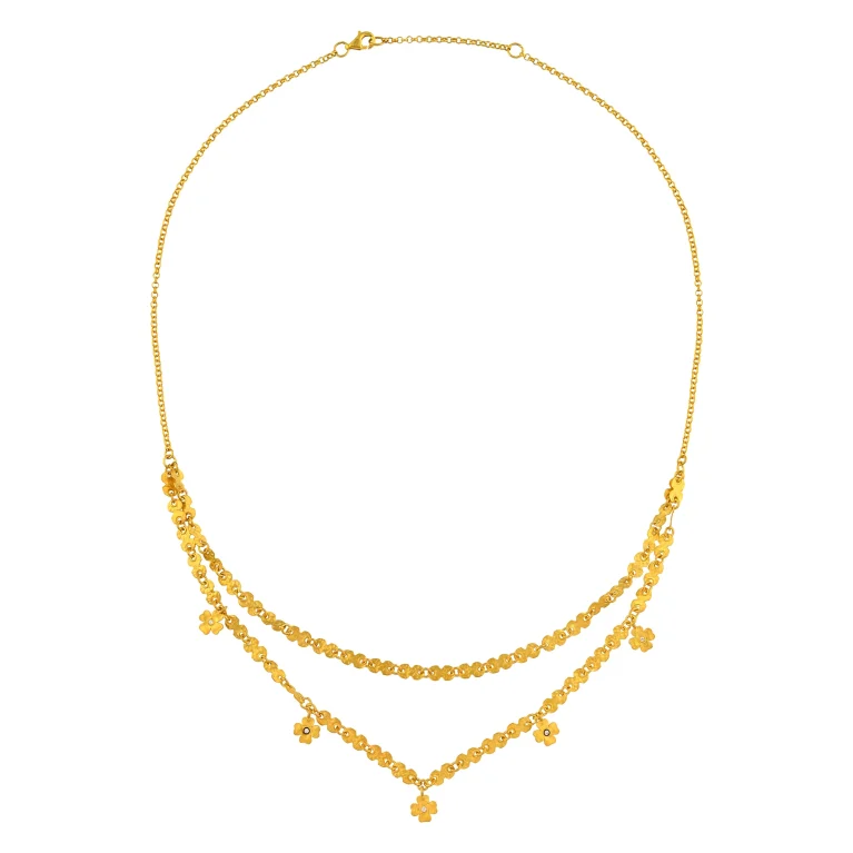 Floral Cascade Gold Chain