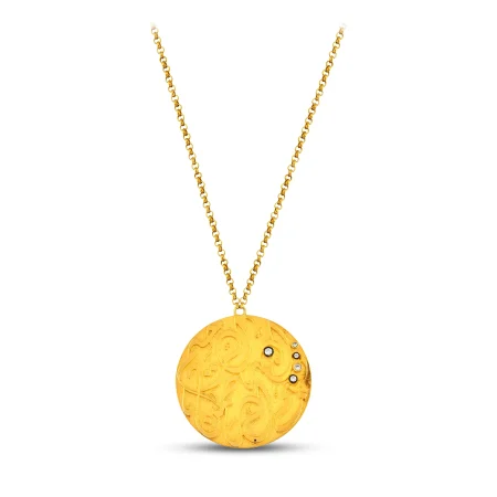Script Gold Pendant