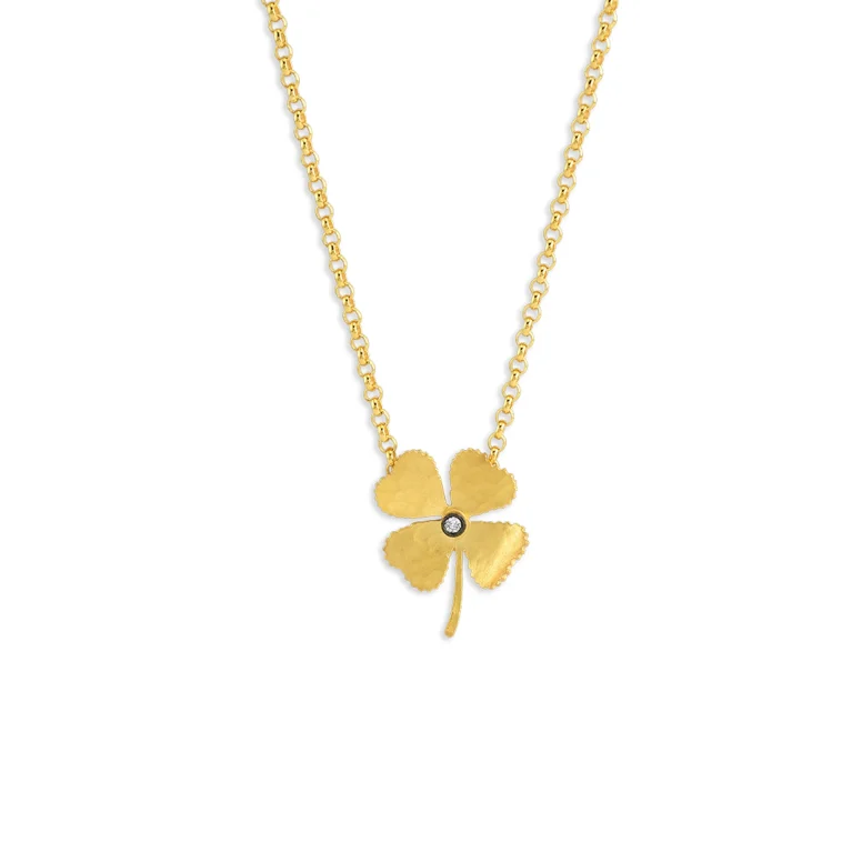 Golden Clover Whisper Chain