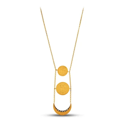Coin Cascade Gold Pendant