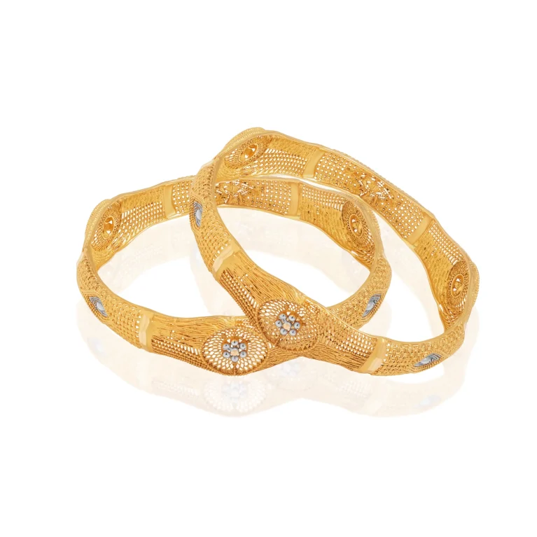Royal Filigree Gold Kara Pair