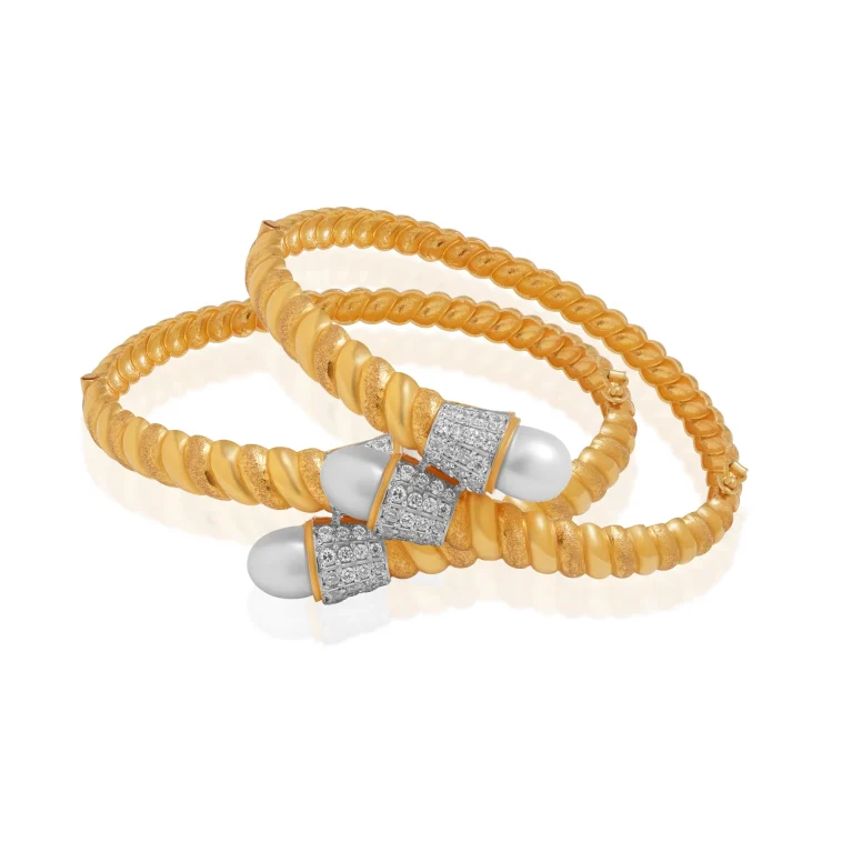 Twist Gold Kara Pair