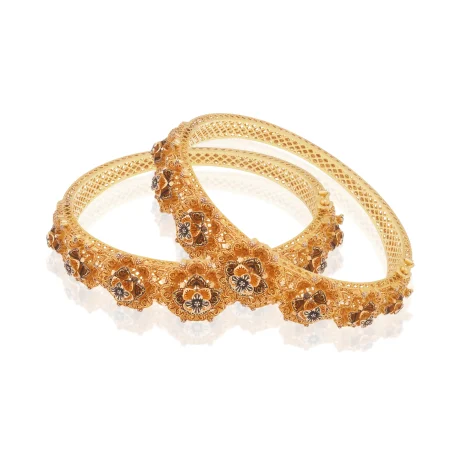 Petal Gold Kara Pair