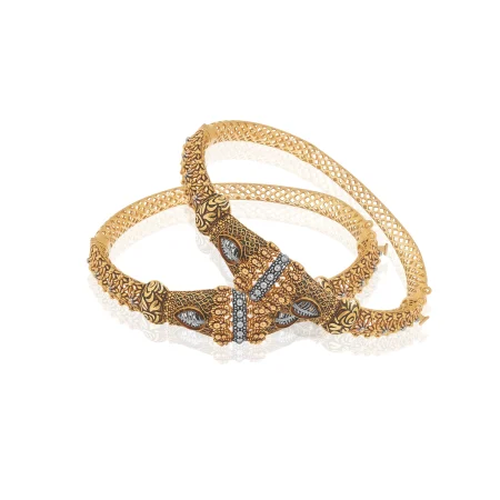 Royal Empress Gold Kara Pair