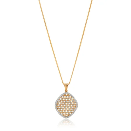 Lattice Grace Gold Locket