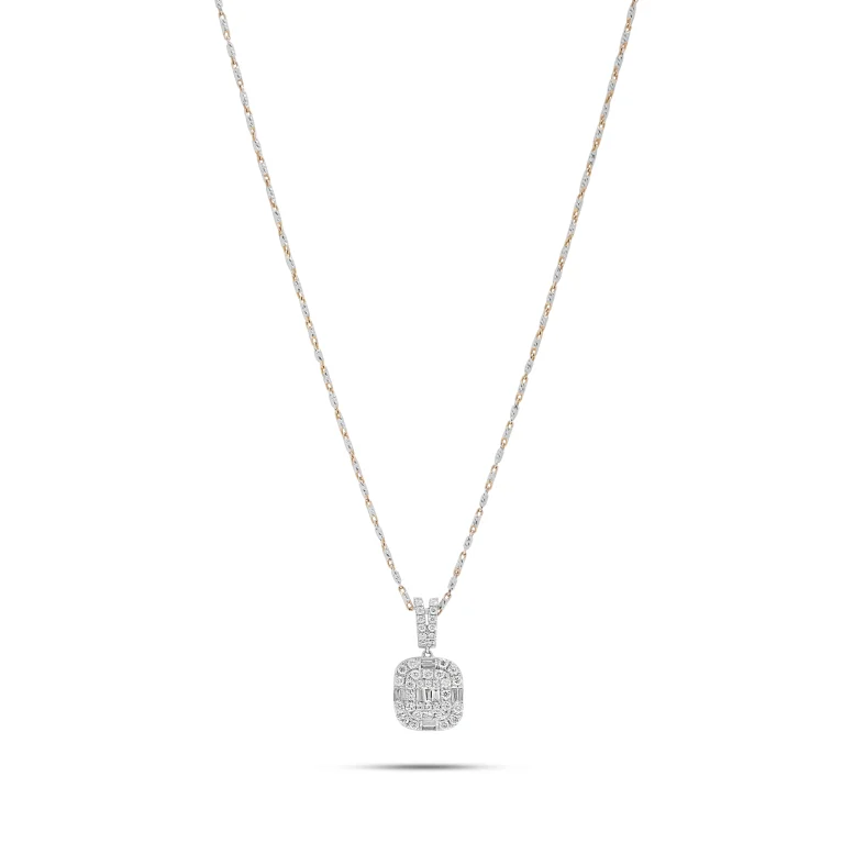 Cushion Diamond Pendant