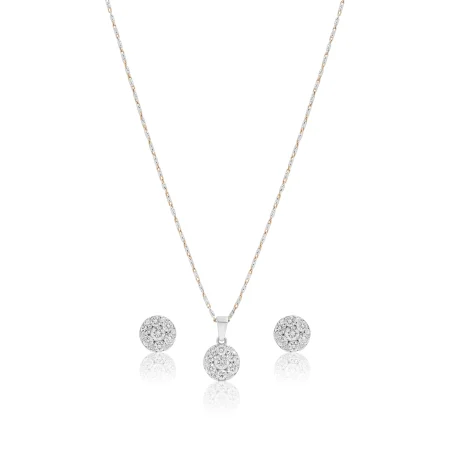 Circle Diamond Locket Set