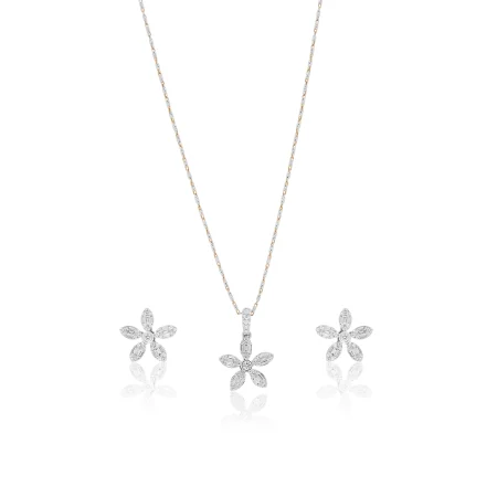 Diamond Petal Locket Set