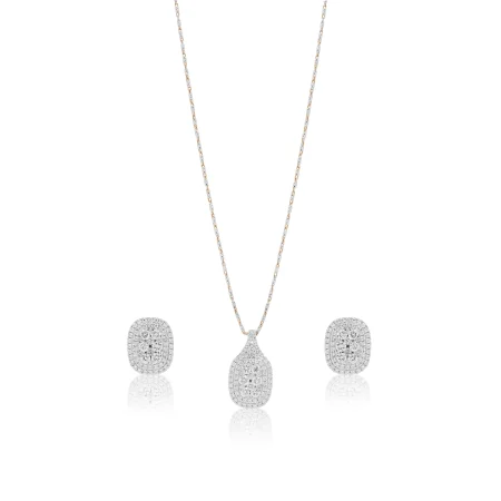 Oval Frame Pendant Set