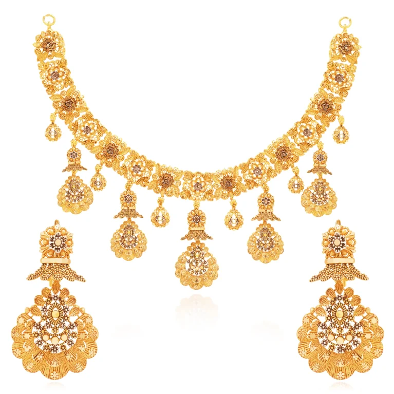 Petal Cascade Necklace Set