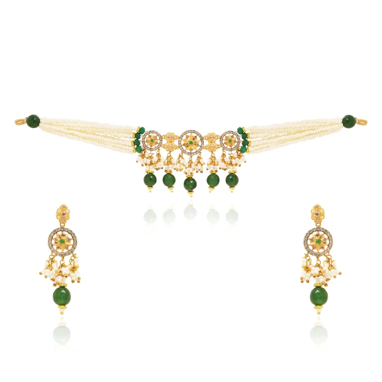 Circle Bloom Choker Set